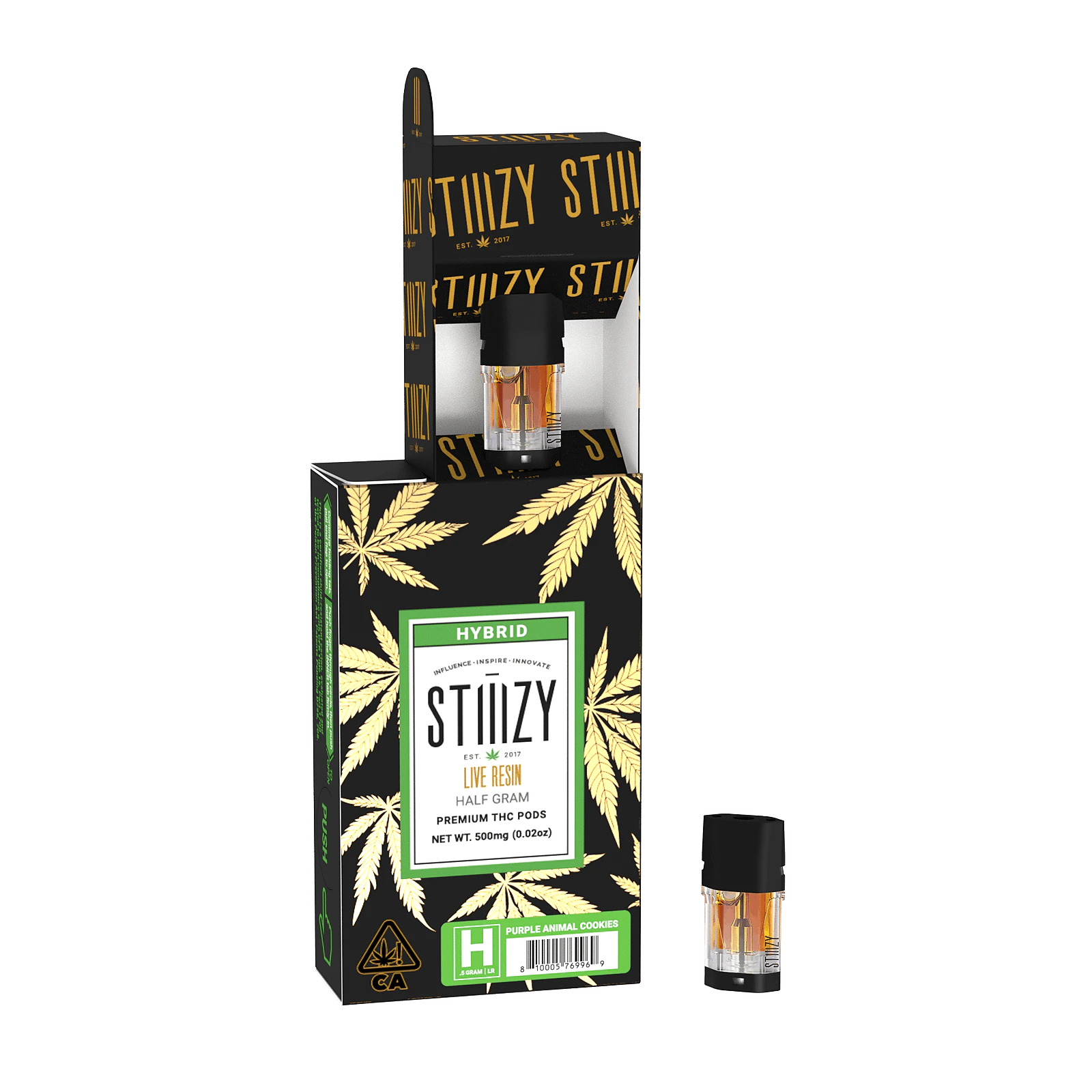 STIIIZY - Stiiizy - Purple Animal Cookies - 0.5g Live Resin Pod Main Image
