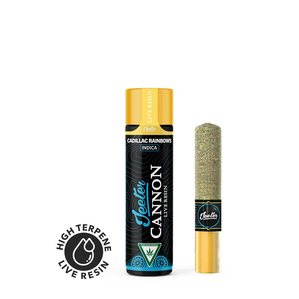 1.3g Cadillac Rainbows Baby Cannon Liquid Diamonds Infused Pre-Roll - Jeeters picture
