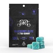 Heavy Hitters: 100mg THC Gummy Pack: Blueberry Blitz [S]