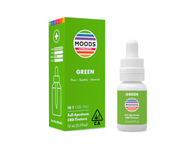 Chemistry - Green Tincture - CBD:THC - 18:1 - Chemistry Moods