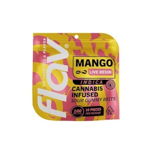 FLAV - FLAV: MANGO LIVE RESIN SOUR BELTS 100MG
