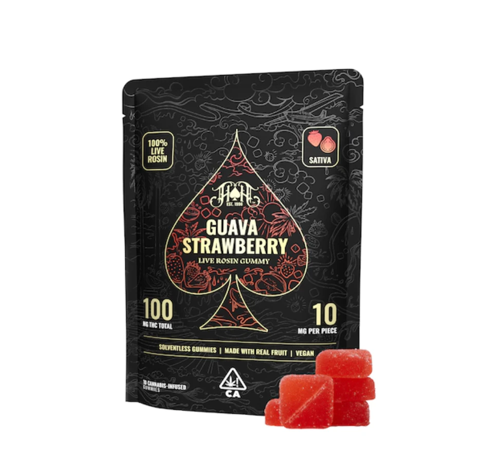 Heavy Hitters - GUAVA STRAWBERRY LIVE ROSIN GUMMIES 100MG - HEAVY HITTERS Main Image