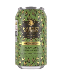 Harney Brothers Cannabis - Tangy Lime Sparkling Water 12oz