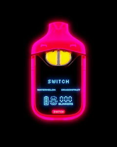 BOUTIQ - BOUTIQ - 1g Liquid Live Diamonds AIO Switch Dual Tank - Watermelon x Dragonfruit