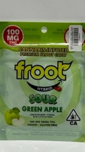 FROOT - Sour Green Apple 100mg Single Gummy - Froot