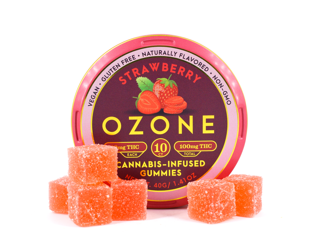 Strawberry - Ozone Pectin Gummy - Shop Cannabis Products - Grasshopper Club