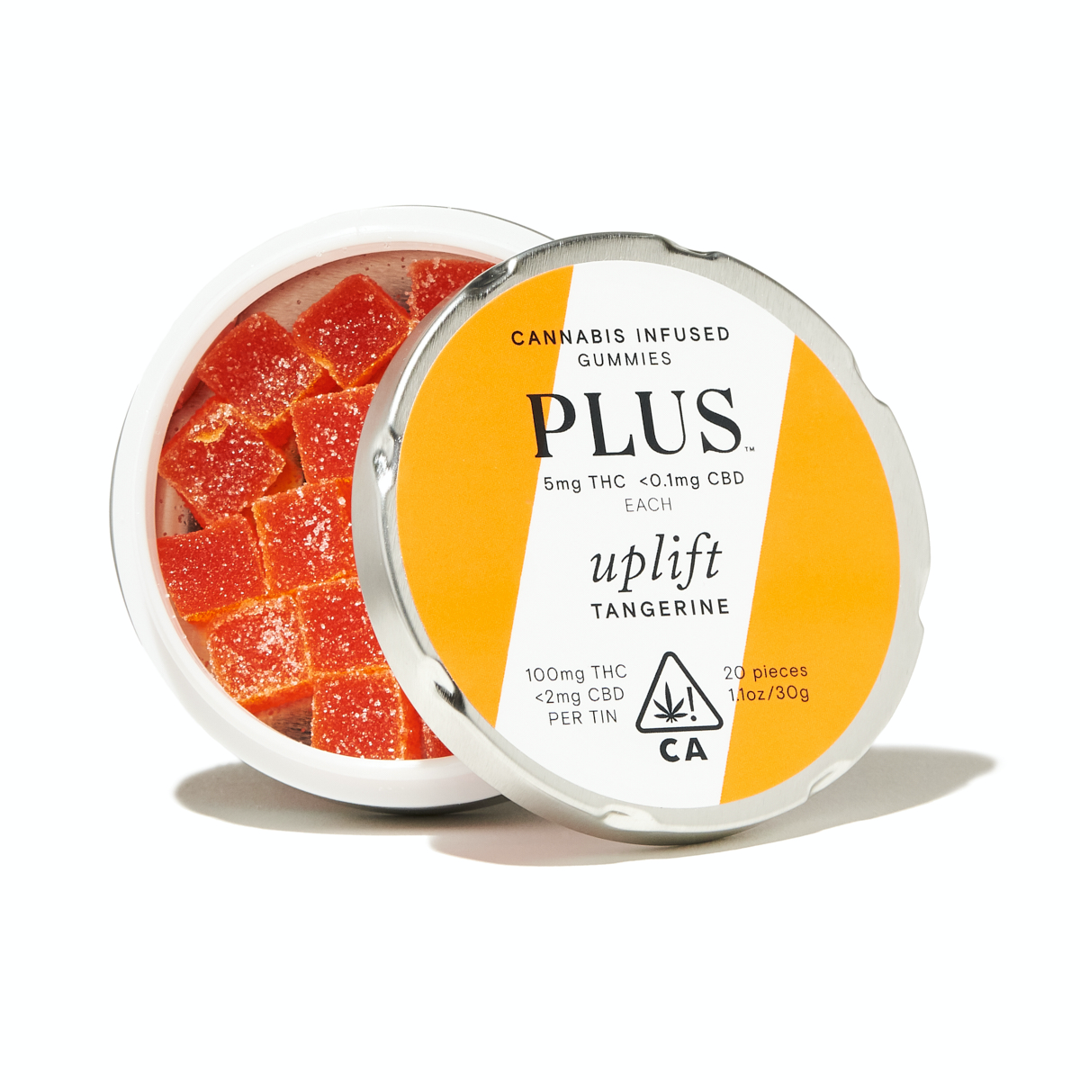 100mg THC Uplift Tangerine PLUS Gummies (20 pack) Sacramento Cannabis