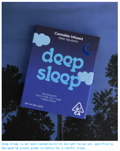 ROSE DELIGHTS - Deep Sleep Turkish Delights - 100mg 3:1 THC:CBD