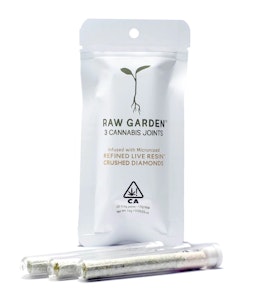 Raw Garden - Infused Prerolls - 3pk - Rose Sorbet - 1.5g (H) - Raw Garden
