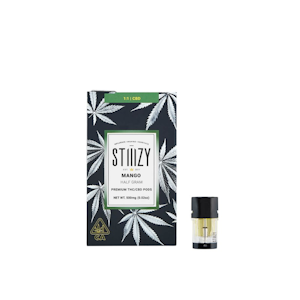 STIIIZY - Stiiizy - Half Gram Pod - Hybrid - 1:1 Mango  - (0.5g) - [250mg CBD/ 250mg THC]