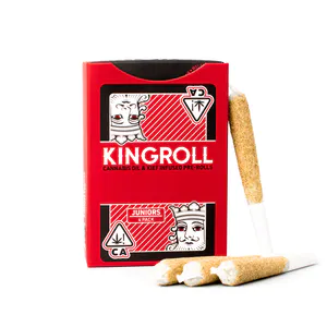 KingPen - Kingroll Juniors Infused 4pk Prerolls .75g Orange Durban x Kreamsicle $40