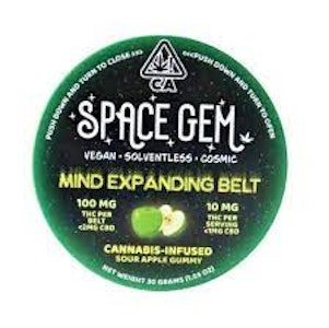 Space Gem - Space Gem | Sour Apple Mind Expanding Belts | 100mg THC