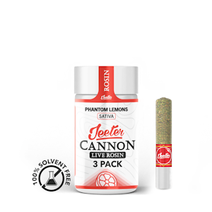 Jeeter - Phantom Lemons (S) | 3pc Rosin Prerolls | Jeeter Cannons