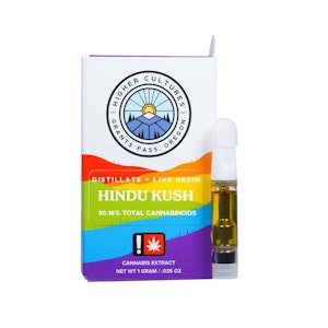 Higher Cultures | Hindu Kush Distillate + Live Resin Cartridge | 1g 