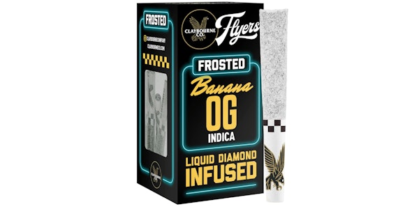 CLAYBOURNE CO. - Claybourne Co. - Banana OG Flyers Frosted Infused Pre-Rolls - 5ct