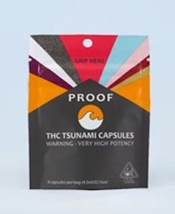 Proof - THC Tsunami 1000mg Capsules 10ct - Proof