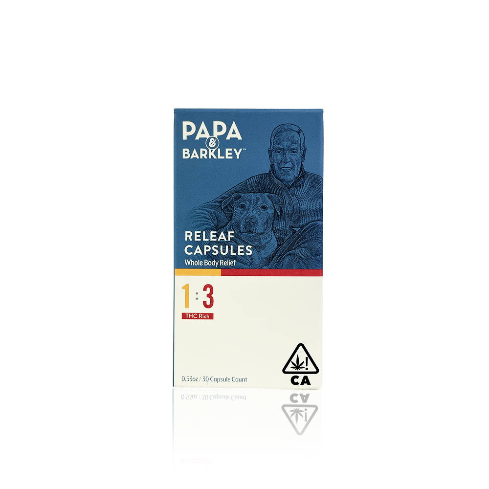 PAPA & BARKLEY - Capsules - THC Rich - 1:3 - 30-Count