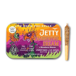 Jetty Extracts - 3.5g Tangerine Dream x Strawberry Mimosa Infused Pre-roll (.7g 5pk) - Jetty Extracts