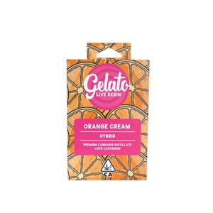 Gelato - Gelato - 1g Live Resin Cart - Orange Cream