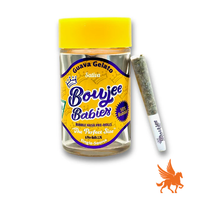 Boujee - BOUJEE BABIES | BUBBLE HASH INFUSED PREROLLS | 6 X 0.45G | GUAVA GELATO Main Image