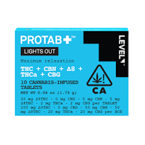 LEVEL - Level Protab+ - Lights Out - 200mg