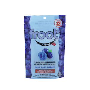 FROOT - Blue Razz Dream 100mg 10 Pack Gummies - Froot
