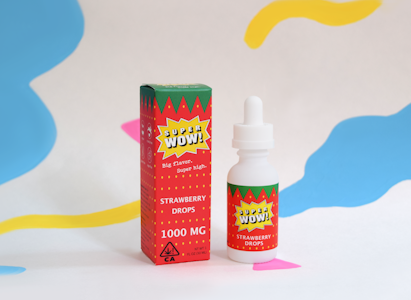 SUPER WOW - Strawberry Drops - 1000mg THC - Super Wow