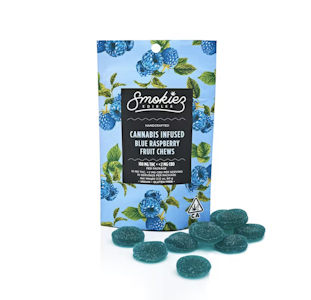 Smokiez Edibles - 100mg THC Blue Raspberry Fruit Chews (10mg - 10 pack) - Smokiez