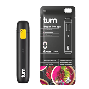 Turn - *Medical Only* 2g XXL Dragon Fruit Botanica Blend Disposable (Turn Down) - Turn