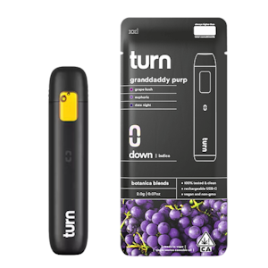Turn - *Medical Only* 2g XXL Granddaddy Purple Botanica Blend Disposable (Turn Down) - Turn
