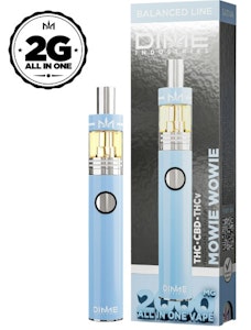 DIME INDUSTRIES - Dime 2g Mowie Wowie THC/CBD/THCV AIO Disposable