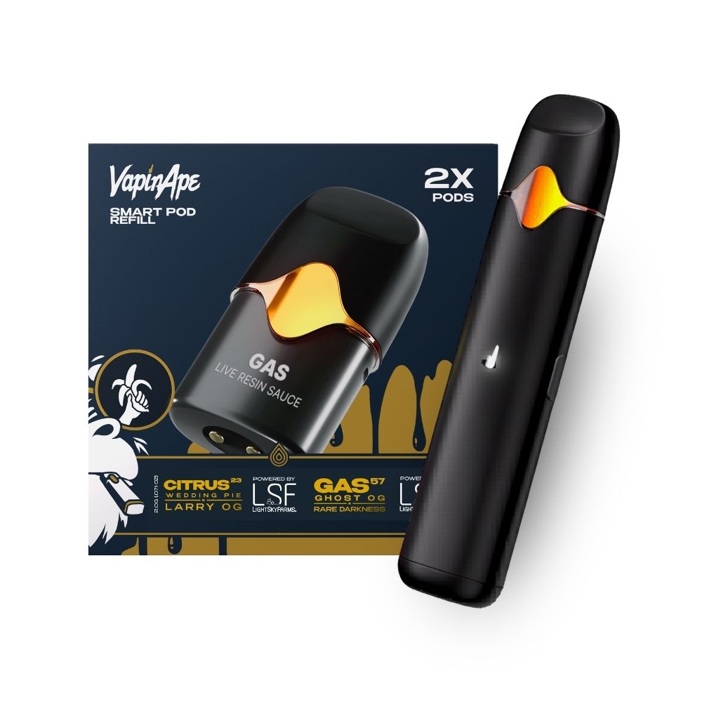 Citrus #23 & Gas #57 2pk 1g Live Resin Sauce Smart Pods (2g total/1g each) - VAPIN APE
