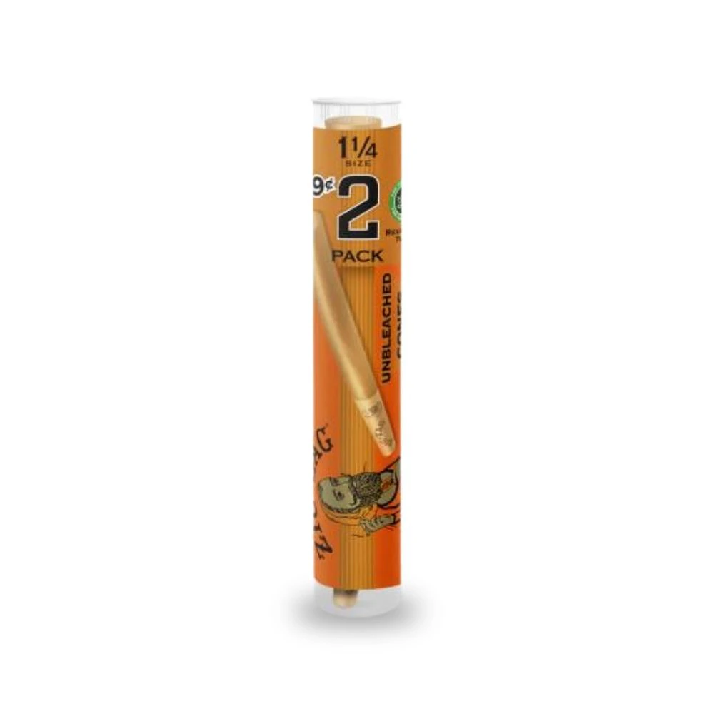 Zig-Zag - 2pk Unbleached Cones (1 1/4 Size) - ZIG-ZAG Main Image