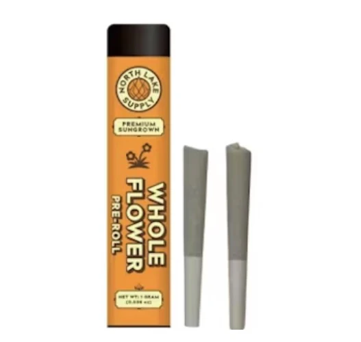 North Lake Supply - Guava Mac Whole Flower Preroll 2pk 1g Main Image