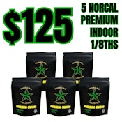 NorCal Flower Bundle - 5 *Premium NorCal 1/8th's for $125