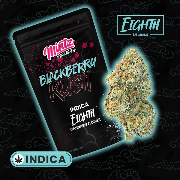 Mint Cannabis - Blackberry Kush - 3.5g Flower Main Image