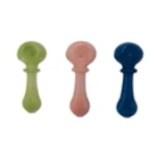 3.5" Full Frit Flat Mouth Hand Pipe | Various Color