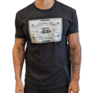 CALIFORNIA STREET CANNABIS CO - CSCC Shirt - L Black / White Logo