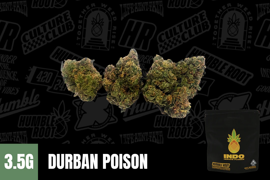 Humble Root - 3.5g Durban Poison "INDO" (Indoor Smalls) - Humble Root Main Image