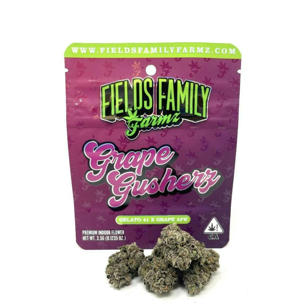 Fields Family Farmz - 3.5g Grape Gusherz (Indoor) - Fields Family Farmz Main Image