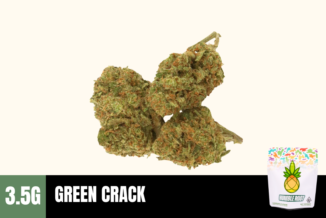 3.5g Green Crack (Greenhouse) - Humble Root picture