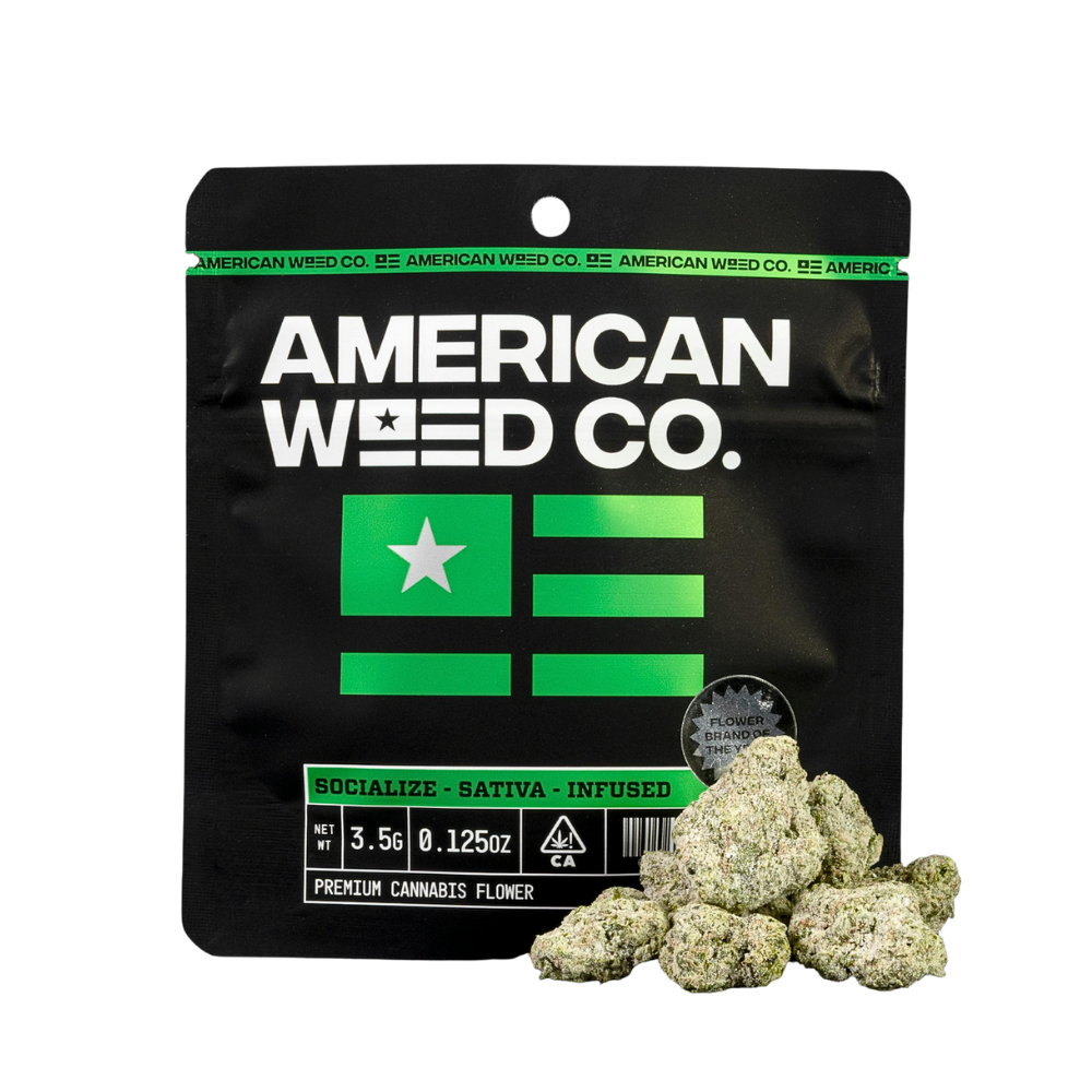 3.5g Lemon Haze Diamond Infused - American Weed Co. picture