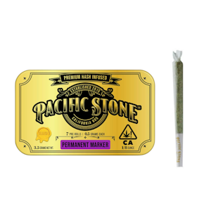 PACIFIC STONE - 3.5g Permanent Marker HASH Infused Pre-Roll Pack (.5g - 7 pack) - Pacific Stone