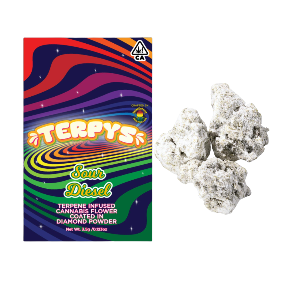 3.5g Sour Diesel Diamond Infused - Terpys picture