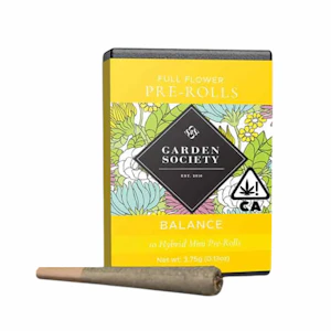 GARDEN SOCIETY - 3.75g Rainbow Sherbet Mini Pre-Roll Pack (.375g - 10 pack) - Garden Society