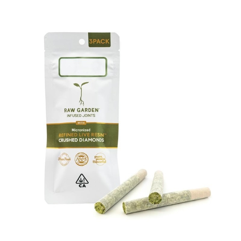 Raw Garden Slurm Fuel Crushed Diamond Infused Pre-Roll 3-Pack 1.5g