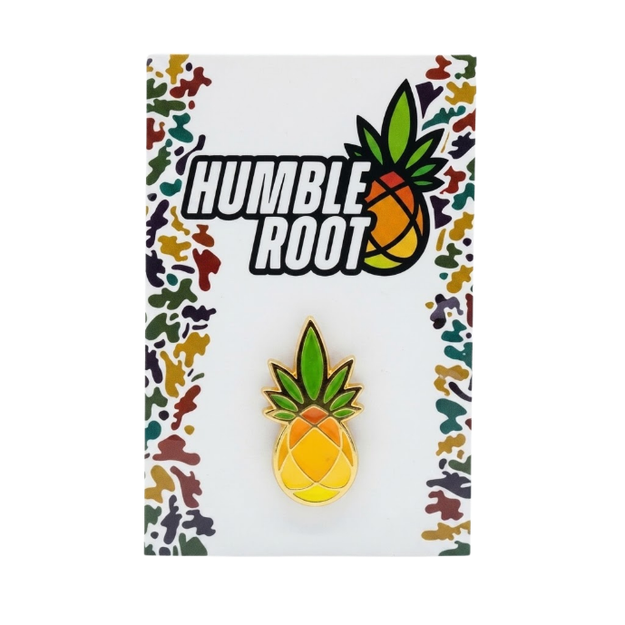 Golden Pineapple Enamel Pin - Humble Root picture
