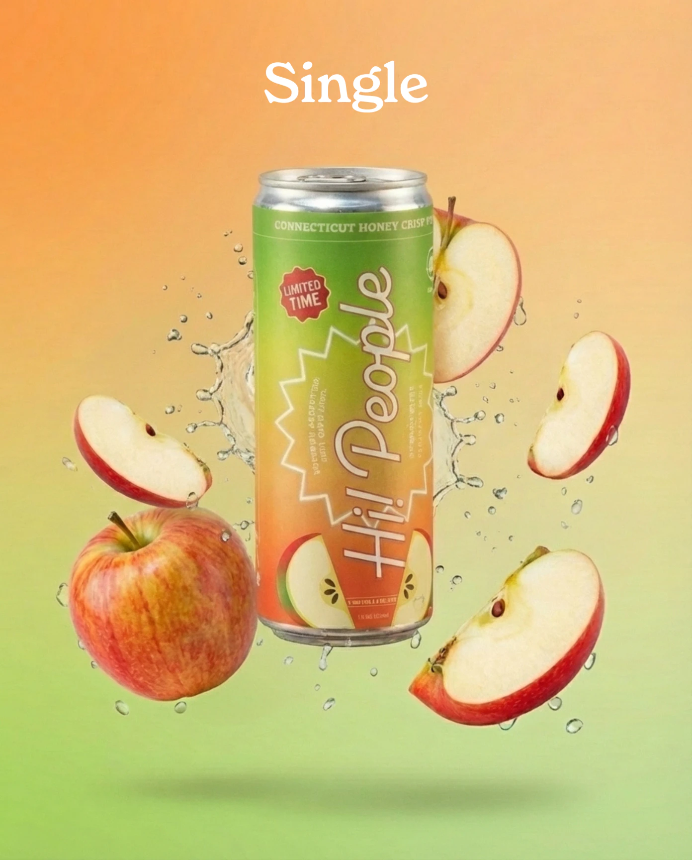 Hi! People - CT Honeycrisp Apple THC Infused Seltzer Main Image