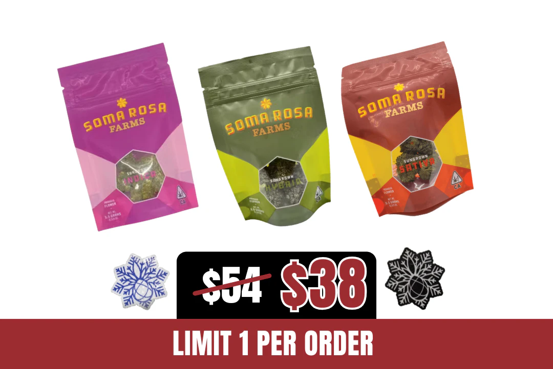 Soma Rosa - 30% off 10.5g Soma Rosa Flower Bundle Main Image