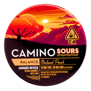 CAMINO - Camino - Sours - Balance - Orchard Peach - Gummies - 10pk - 100mg